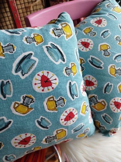 2 X Vintage hand made cushions