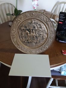 Vintage brass plaque