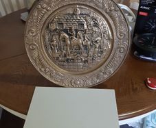 Vintage brass plaque