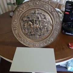 Vintage brass plaque