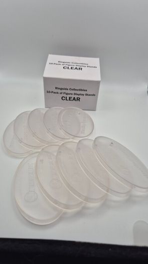 Clear WWE Mattel Elite/Ultimate Wrestling Figure Stands Pack of 10
