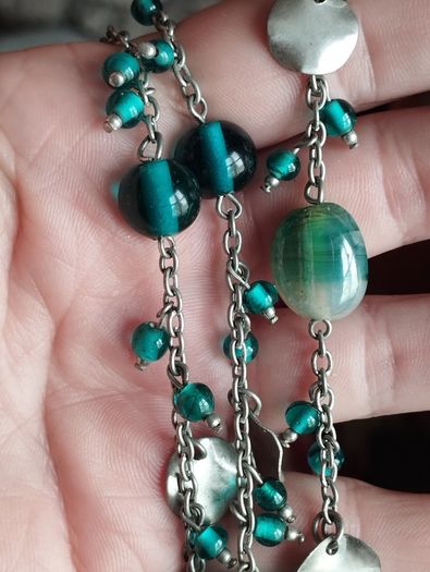 Vintage Art Glass Necklace.