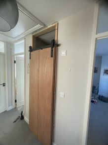 Barn door ironmongery