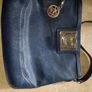 DKNY navy blue leather handbag Image 2