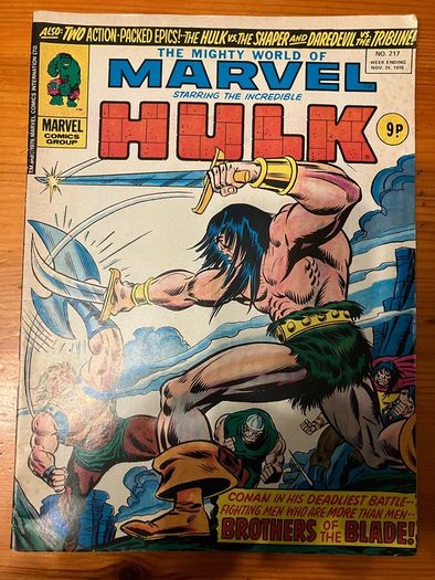 Comic: 'The Mighty World Of Marvel' no. 217 / 1976