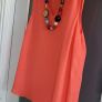 DUNNES coral layered cami top Sz L (Fit 12-16UK) Image 5
