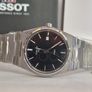 Tissot PRX 40mm Black Dial Steel Case Bracelet Watch T1374101105100 Image 7