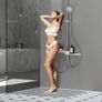 Shower Curb Kit, 1219x1524mm Shower Pan Kit with 50.8mm ABS Central Flange, Waterproof Membrane, Stainless Steel Grate, Image 6