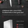 Professional Full 7 PCS Knife Set German 1.4116 Stainless Steel Kitchen Knives Sets Best Kitchen Slicing Santoku Tool Image 5