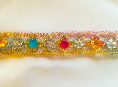Multi-Coloured Gem Trim