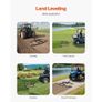 Drag Harrow, 66" Width Tow Behind Drag Harrow, Q235 Steel Driveway Grader with Adjustable Bars & Pin Hitch, Support up to 50 lbs, Tractor Driveway Image 5