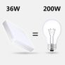 LED Ceiling Light, 36W Daylight White Ceiling Lights, 6500K Kitchen Lights Ceiling, 3240LM Bright Indoor Ceiling Lights for Bedroom, Kitchen, Hallway, Outside Porch (FREE SHIPPING) Image 3