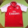 ,2017/18 Arsenal Puma #Aubameyang Jersey Size M Adults Image 2