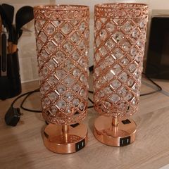 2 Bedside Lamps with usb charging ports