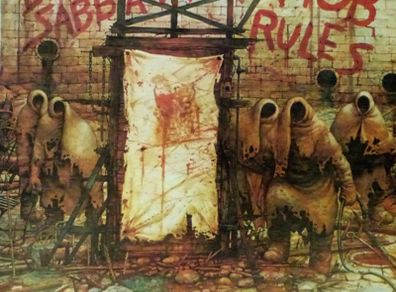 Rare Irish release of Black sabbath. Mob rules vinyl record in near mint condition