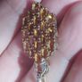 Pendant made of 925 silver with citrines and diamonds Image 5