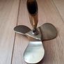 Vintage Nautical Brass Ships Propeller Desks Pen Holder ( Paper Weight  ) Image 2