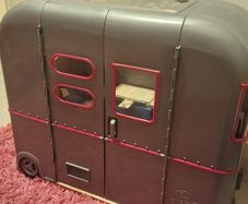 Our Generation camper caravan+doll+salon chair