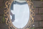 Vintage gold mirror free postage