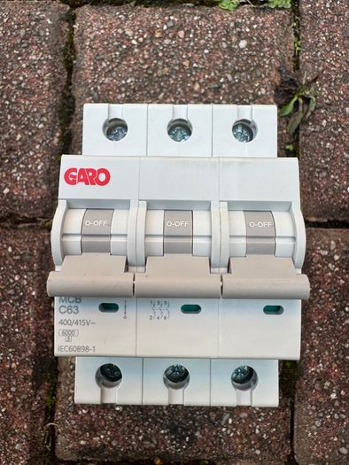 Garo C63A 3 Phase MCB