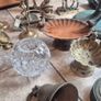old vintage classic retro brass crystal ornaments Image 9