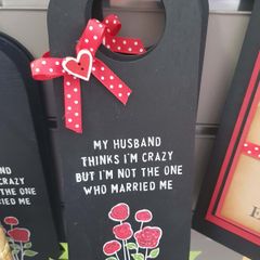 Handmade Door Hanger "My Husnband..."