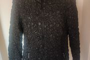 Punto Roma lovely black zipped jacket size UK18 EU46 Postage included