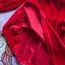 0-3m, With Tags Red Velour Dress with Collar Image 5