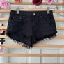 shorts  Bershka size 10 black frayed end style Image 2