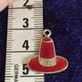 Vintage 925 Sterling Silver Enameled Welsh Hat Pendant or Charm. Image 3
