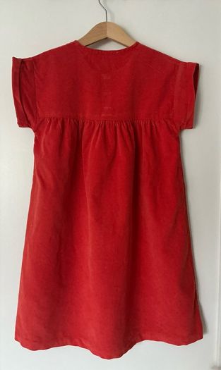 Orange needlecord dress