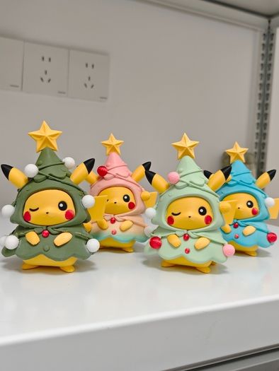 Christmas Tree Pikachu  3D Printed Collectible | 13 cm
