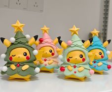 Christmas Tree Pikachu  3D Printed Collectible | 13 cm