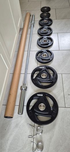 brand new olympic tri grip weight set  B