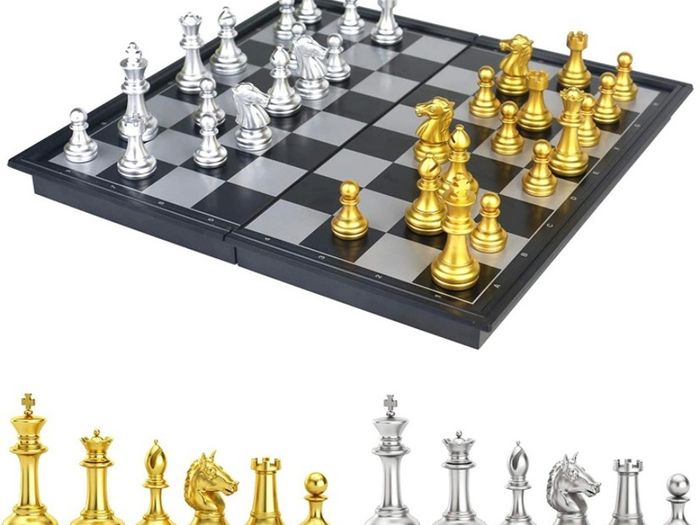 Chess Set Chess Board Game for Kids Adults with Magnetic Chess Pieces,Travel Chess Games Folding Chess Board Sets Educational Kids Toys (FREE POSTAGE)