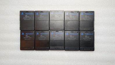 Sony PlayStation 2 8MB Memory Card Lot X10 (SCPH10020)