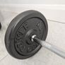 Barbell rod with 2-10kg cast iron weights Image 3