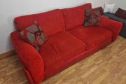 3 seater mirage couch Red