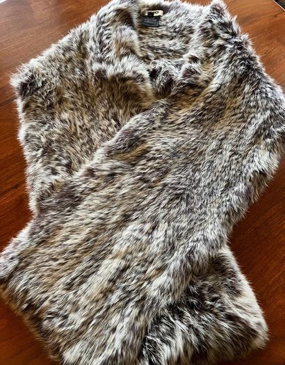 Long Max & Moi French Fur Scarf Wrap