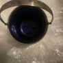 Vintage silver plated blue cobalt glass Image 3