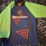 Handsigned Peter Schmeichel Manchester United 1994-96 goalkeeper jersey Image 4