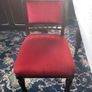 antique table and 6 velvet chairs Image 3