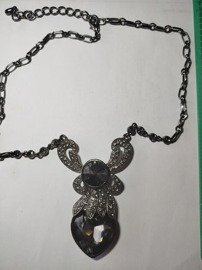 Gun metal necklace