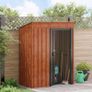 Metal Garden Shed ,Brown137 x 81 x 180 cm Image 4