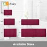Memory Foam Bath Mat, 50 x 75 cm, Extra Soft Non-Slip Bathroom Mat, Super Absorbent Bath Mats for Bathroom Floor, Machine-Washable Dry Bath Rug Foot Mat, Wine Red Image 3