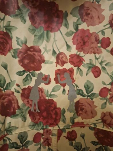 Flower patterned womans raincoat