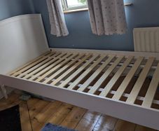 White bed frame - single