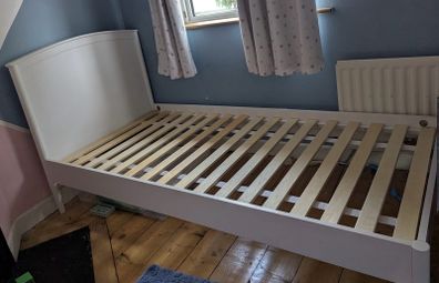 White bed frame - single