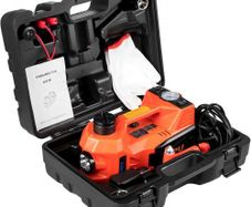 12V DC 5T Automatic Car Jack Electric Car Repair Tool Kit Car Electric Jack, Electric Hydraulic Floor Jack with Safety Hammer, Battery Clamp (FREE SHIPPING)