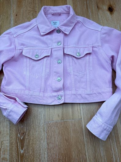 Bershka Pink denim jacket Size XS